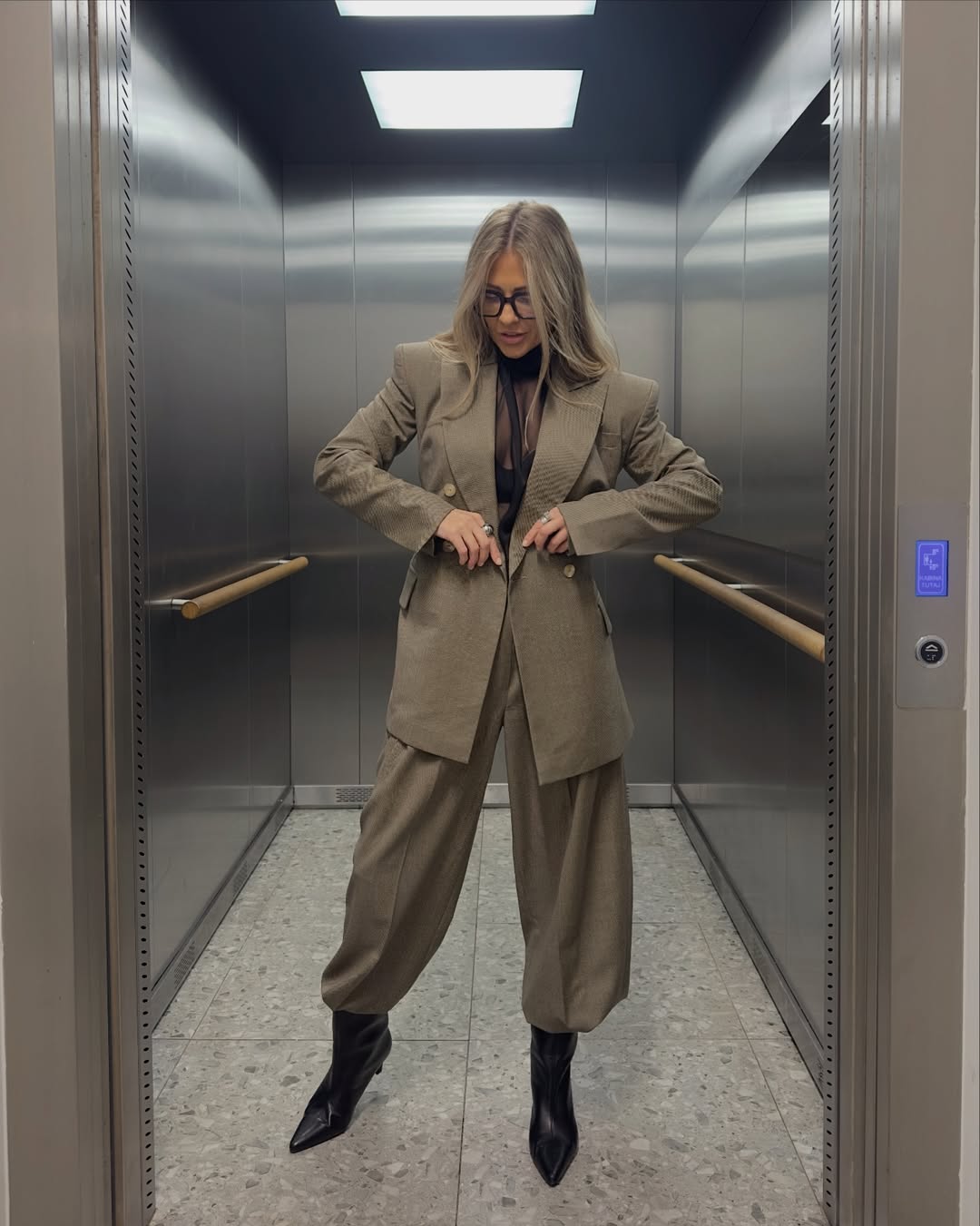 París Negro — Conjunto Blazer Oversize y Palazzo | La Parisina