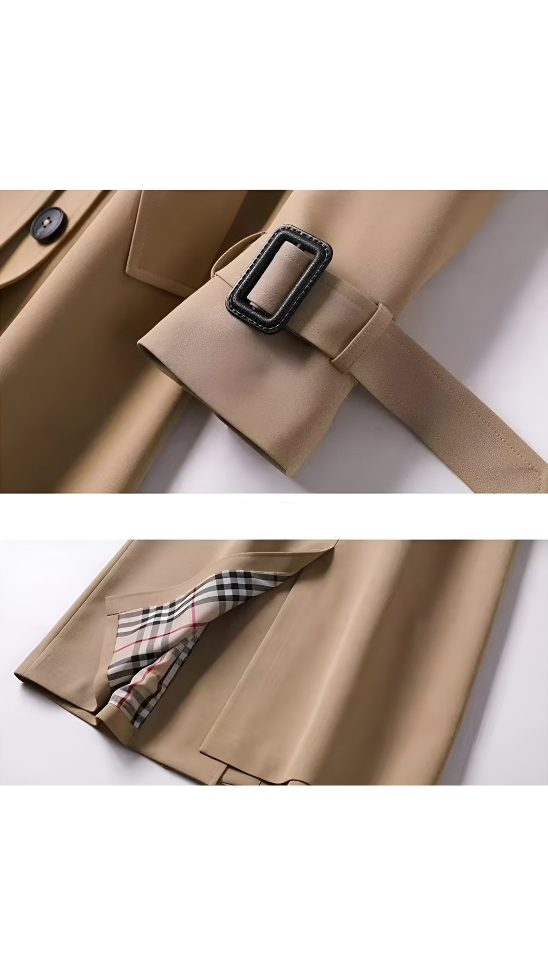 Céline — Gabardina Elegante Alta Confección | Mujer