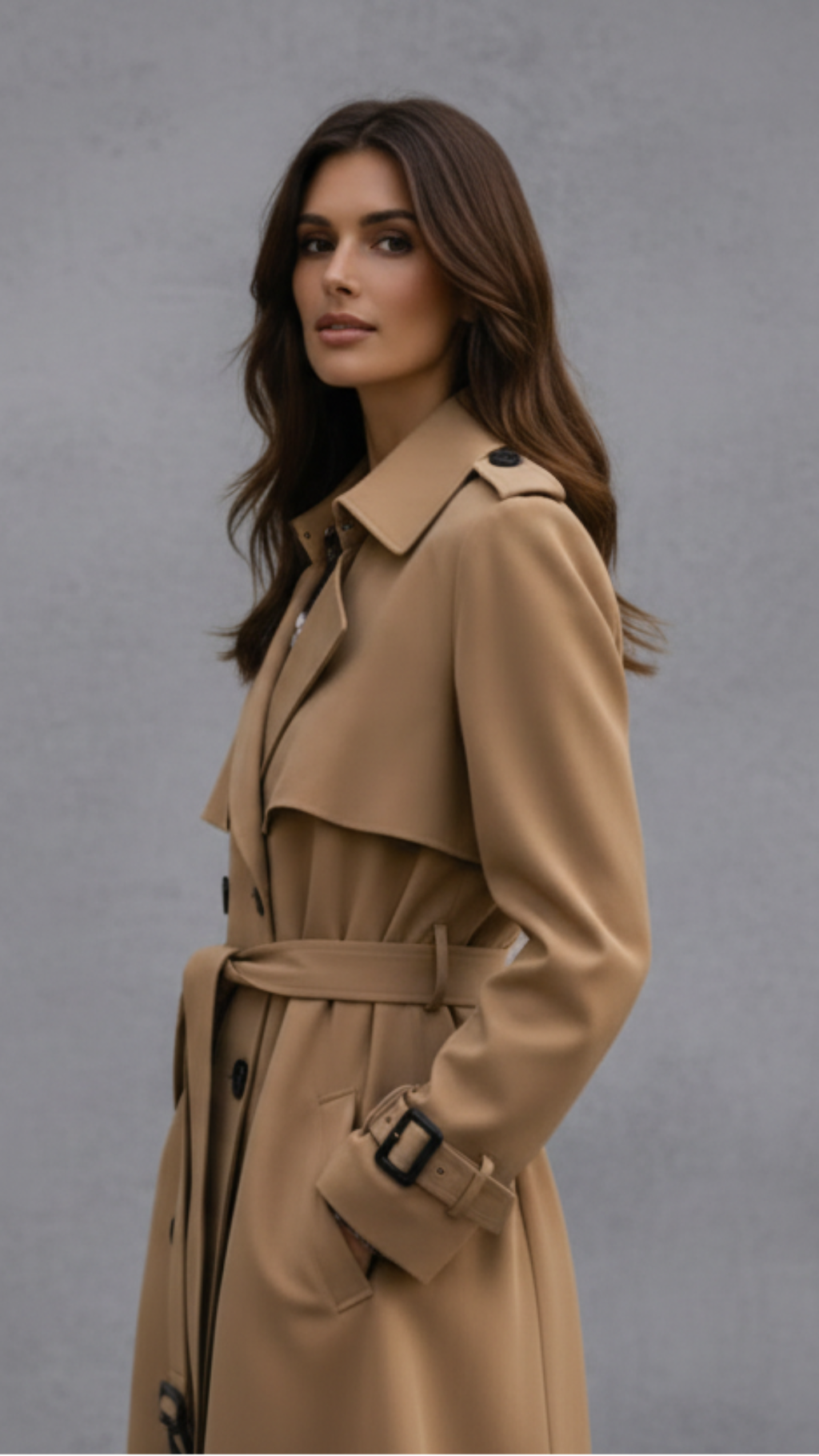 Céline — Gabardina Elegante Alta Confección | Mujer