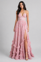 VALESKA | Chic Maxikleid im Vintage-Blumenstil