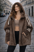 Camila — Chaqueta de Pelo con Capucha | Mujer
