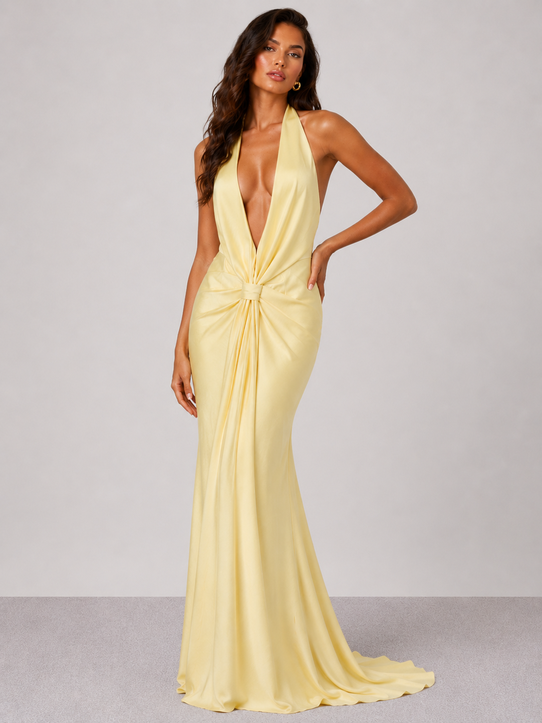 LUCÍA | Vestido Largo con Escote Pronunciado