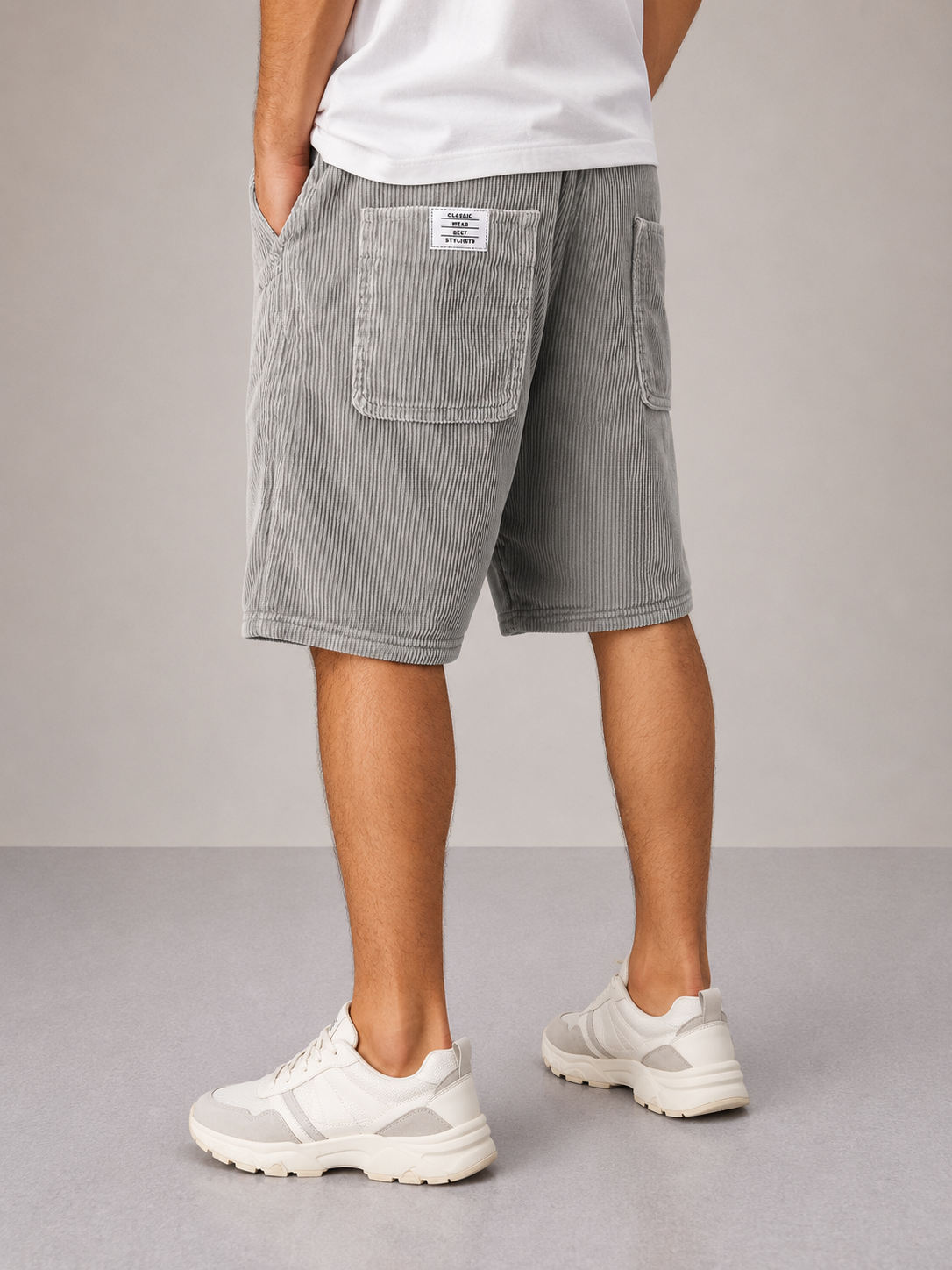 VÍCTOR | Elegantes pantalones cortos de terciopelo