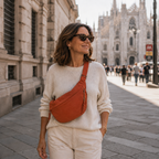 ZAIRA | Bolso de hombro naranja en nailon