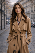 Céline — Gabardina Elegante Alta Confección | Mujer