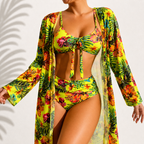 DELACROIX | Bikini 3 Pièces Élégant Tropical Manon