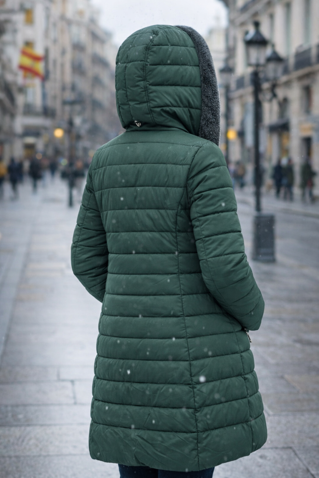 Clara — Abrigo Acolchado Forro Polar | Mujer