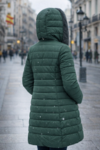 Clara — Abrigo Acolchado Forro Polar | Mujer