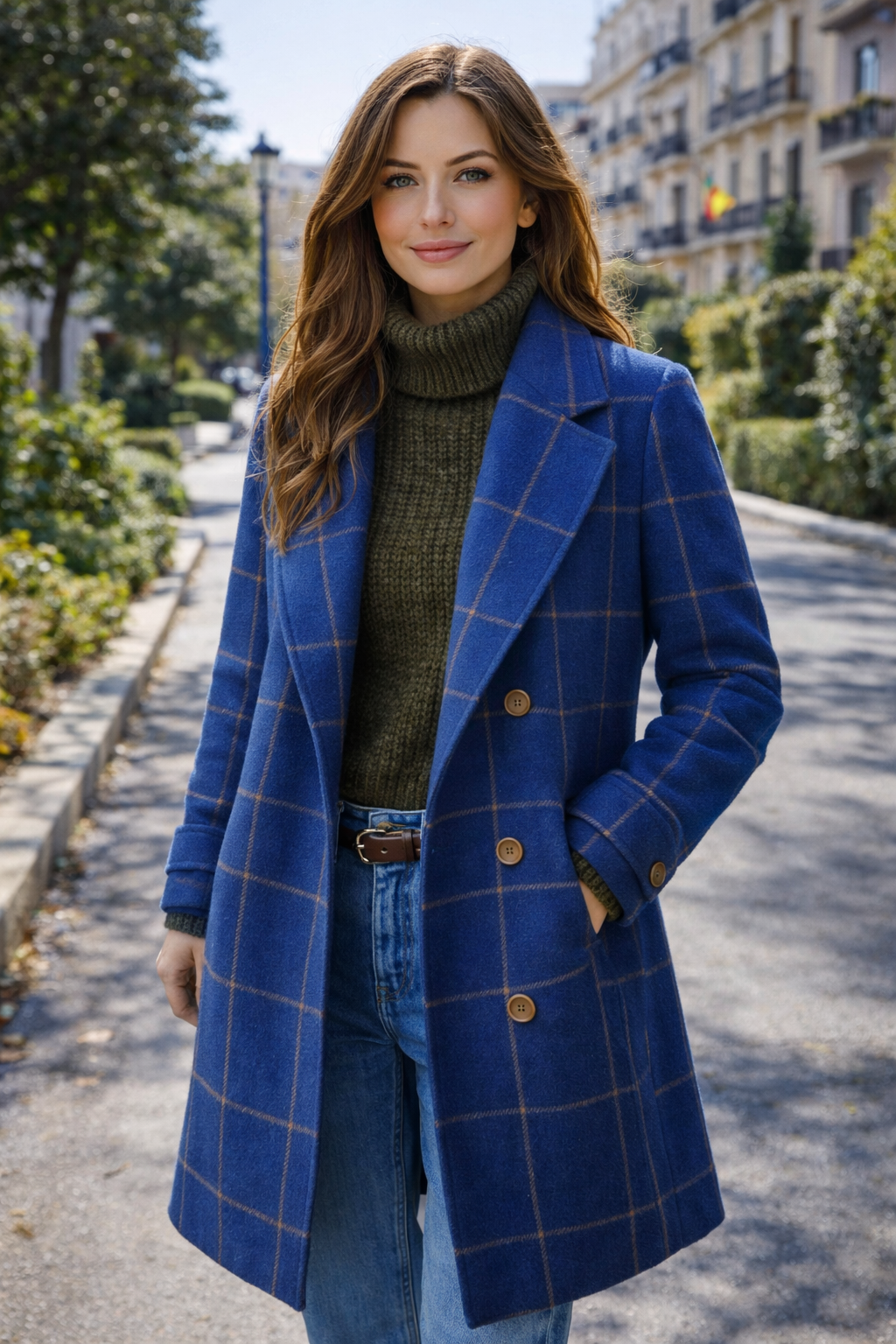 Oxford — Abrigo de Cuadros Premium Mujer | Lujo Británico