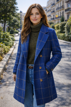 Oxford — Abrigo de Cuadros Premium Mujer | Lujo Británico