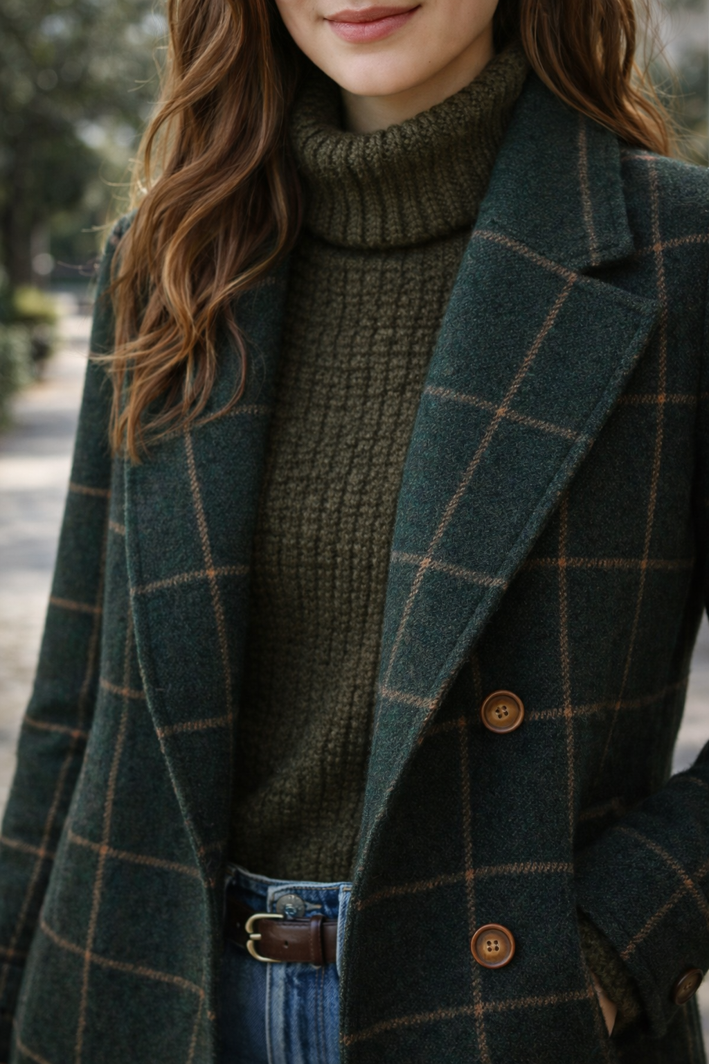 Oxford — Abrigo de Cuadros Premium Mujer | Lujo Británico