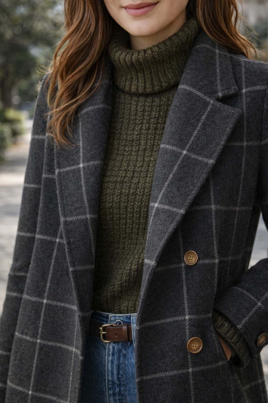 Oxford — Abrigo de Cuadros Premium Mujer | Lujo Británico