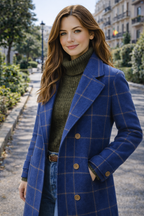Oxford — Abrigo de Cuadros Premium Mujer | Lujo Británico