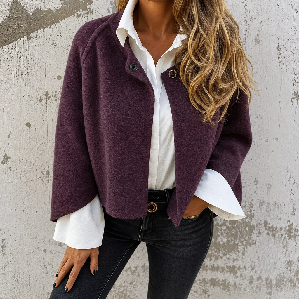 ESTHER | Chaqueta corta de tacto cachemir