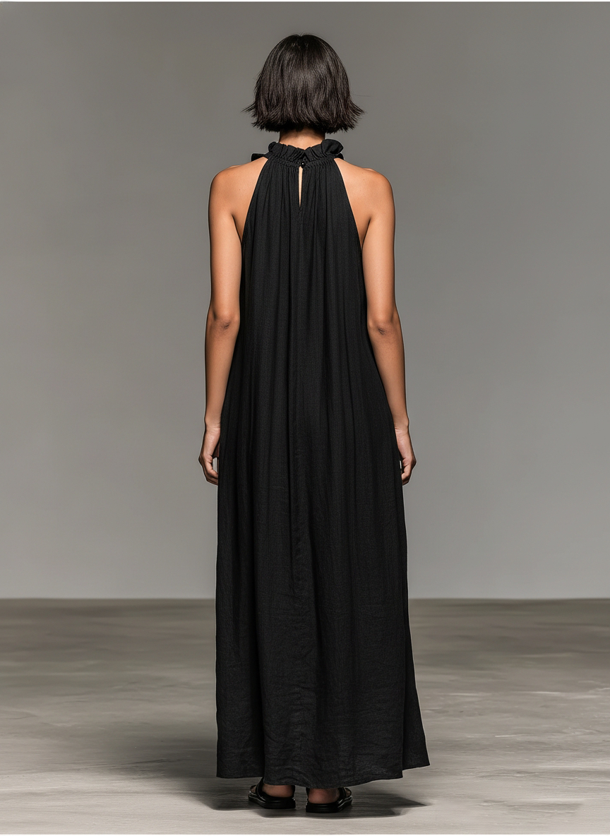 LUNA | Vestido largo con bolsillos