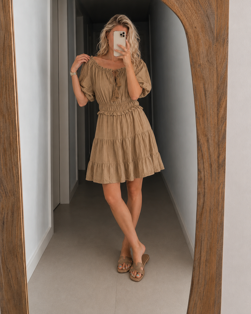 MILA | Vestido con hombros al aire