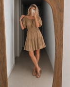 MILA | Vestido con hombros al aire