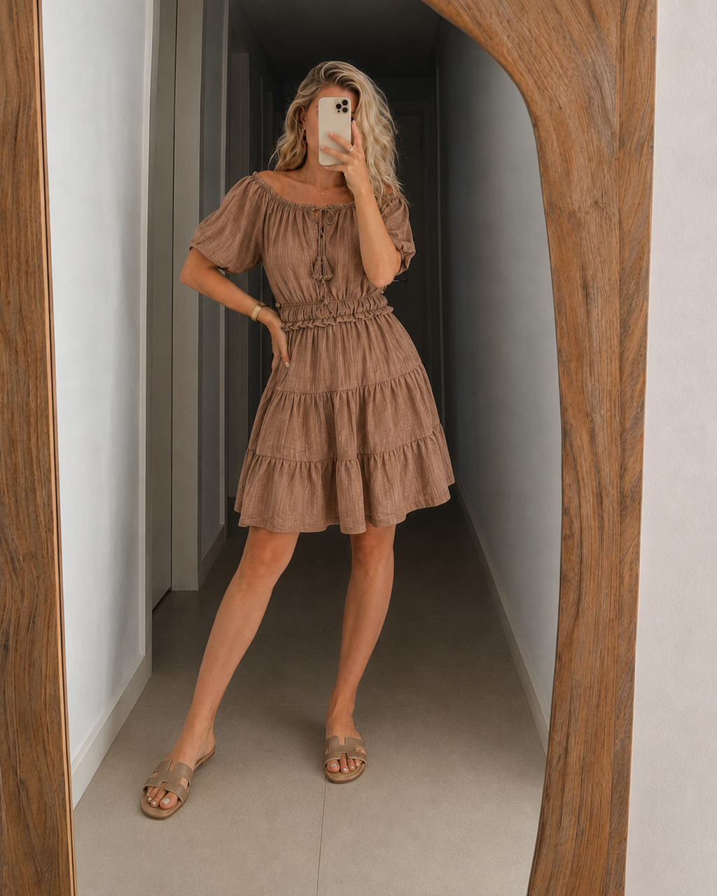 MILA | Vestido con hombros al aire