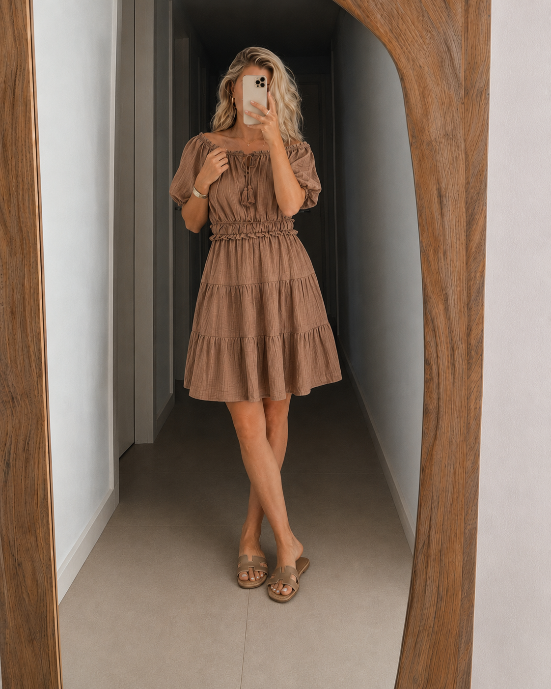 MILA | Vestido con hombros al aire