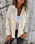 PILAR | Chaqueta de pana con capucha