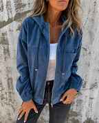 PILAR | Chaqueta de pana con capucha