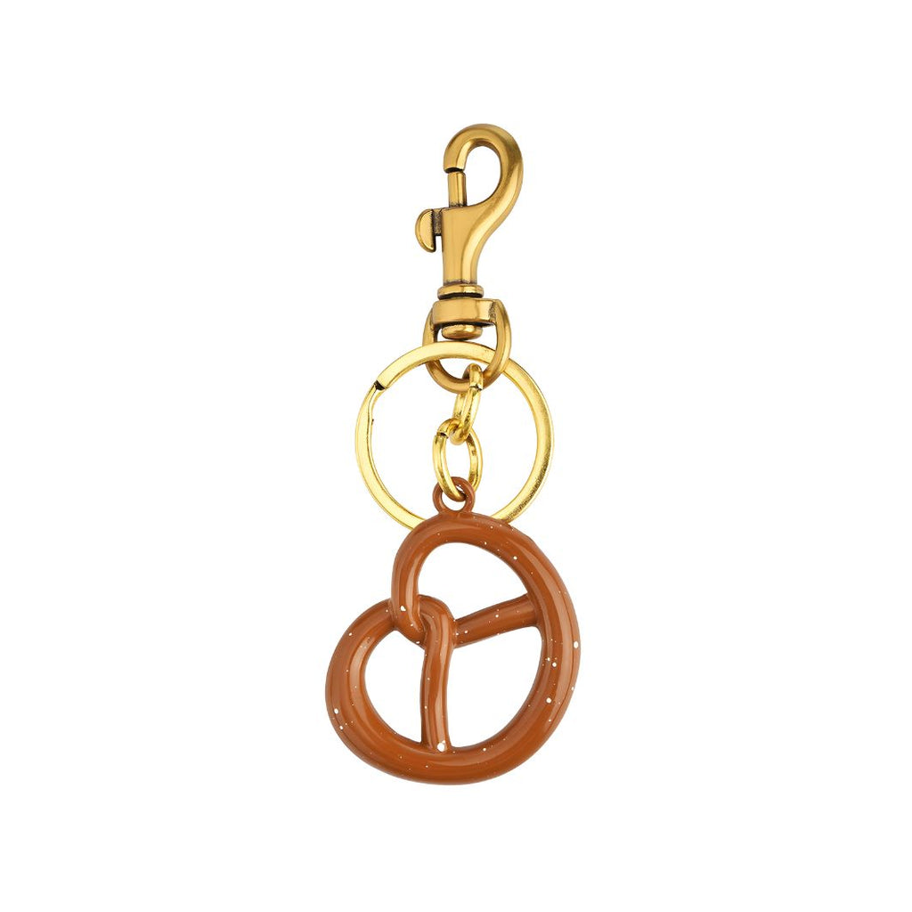 Pretzel Dorado — Llavero Colgante | Capricho de Oro