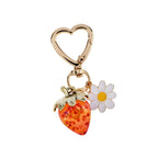 Fresa y Margarita — Colgante para Bolso | Accesorio