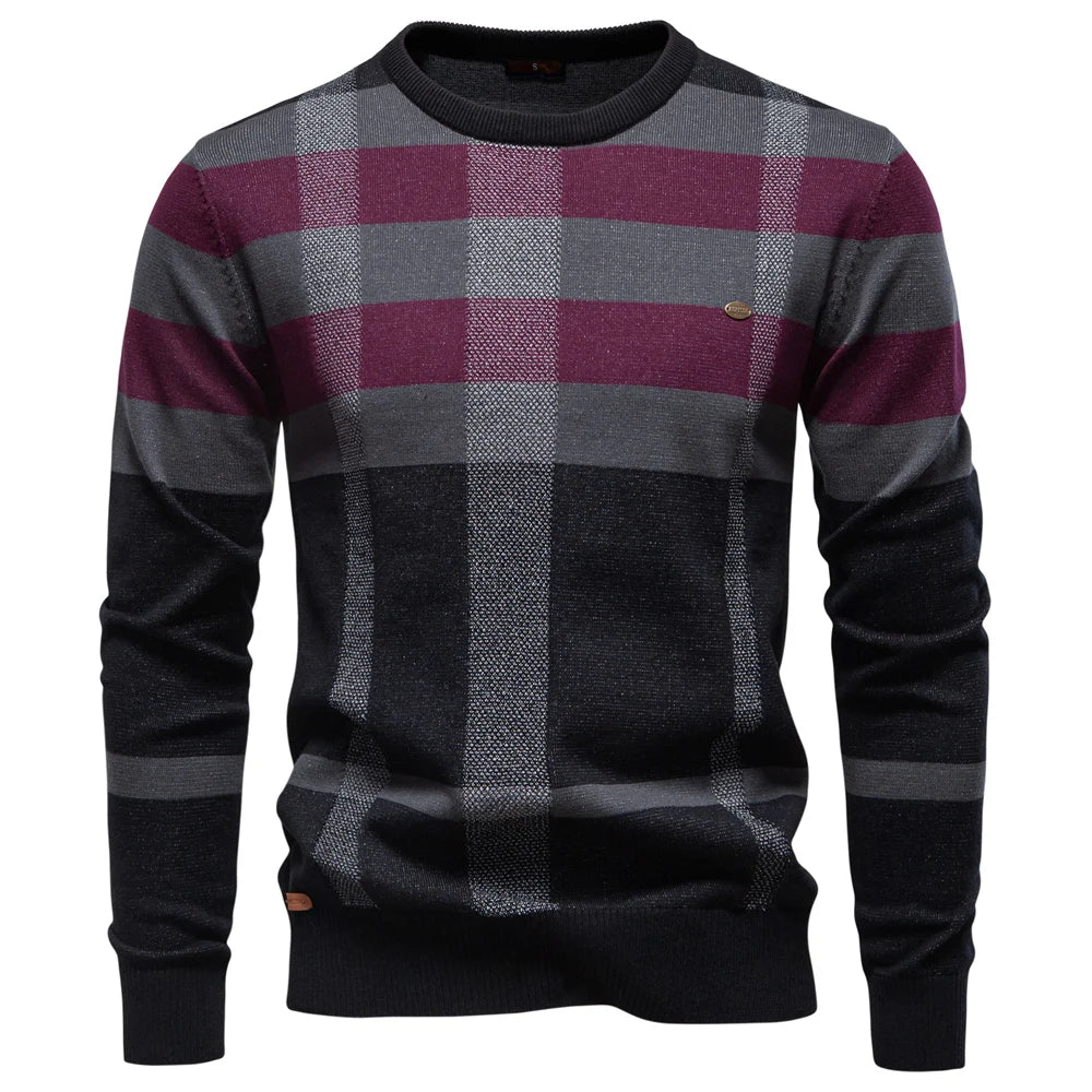 Lucas — Jersey Punto Rombos Hombre | Artesanía Textil