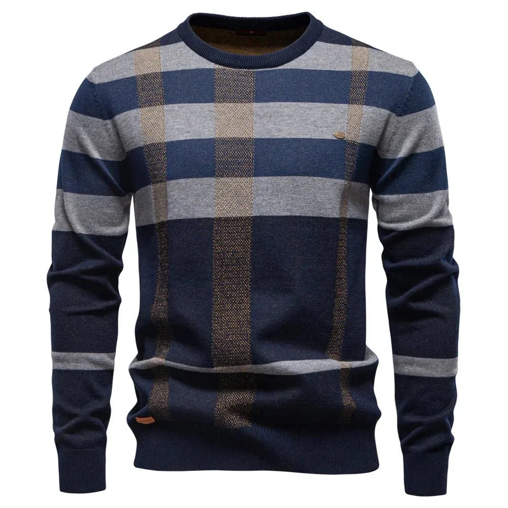 Lucas — Jersey Punto Rombos Hombre | Artesanía Textil