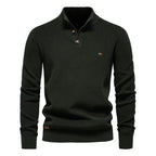 Javier — Jersey Elegante Botones Hombre | Refinamiento