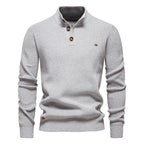 Javier — Jersey Elegante Botones Hombre | Refinamiento