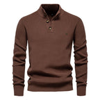 Javier — Jersey Elegante Botones Hombre | Refinamiento