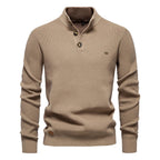 Javier — Jersey Elegante Botones Hombre | Refinamiento