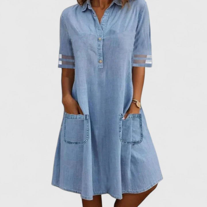 Brittany | Abito in denim che valorizza la silhouette