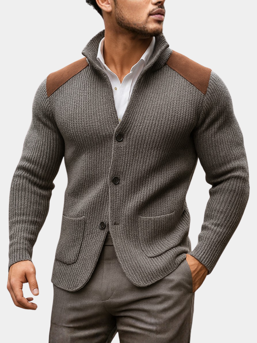 Silvoro — Blazer de Punto Texturizado Hombre