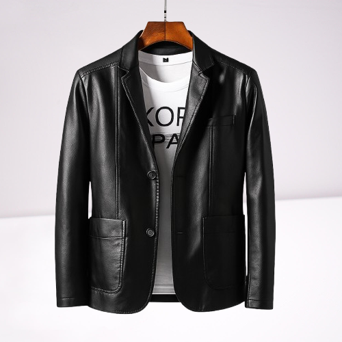 Lucien — Blazer Cuero Vegano Elegante Hombre