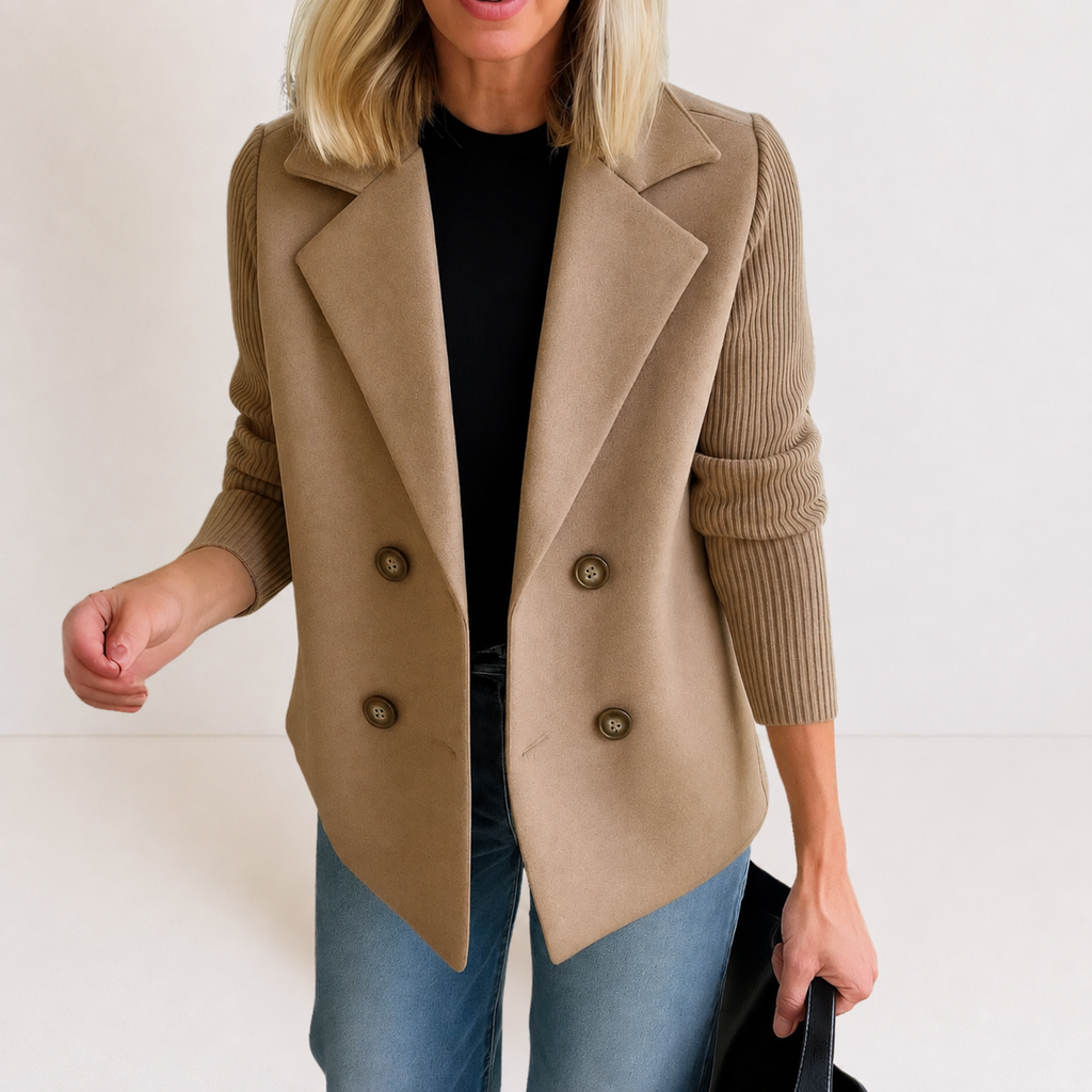 BEATRIZ | Blazer con mangas de punto