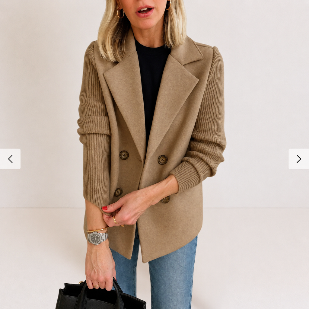 BEATRIZ | Blazer con mangas de punto