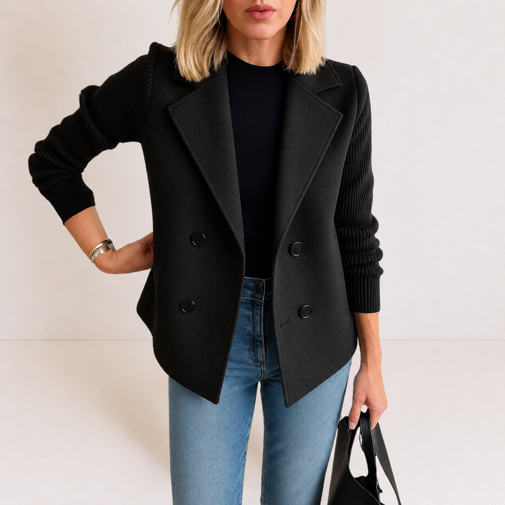 BEATRIZ | Blazer con mangas de punto