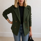 BEATRIZ | Blazer con mangas de punto