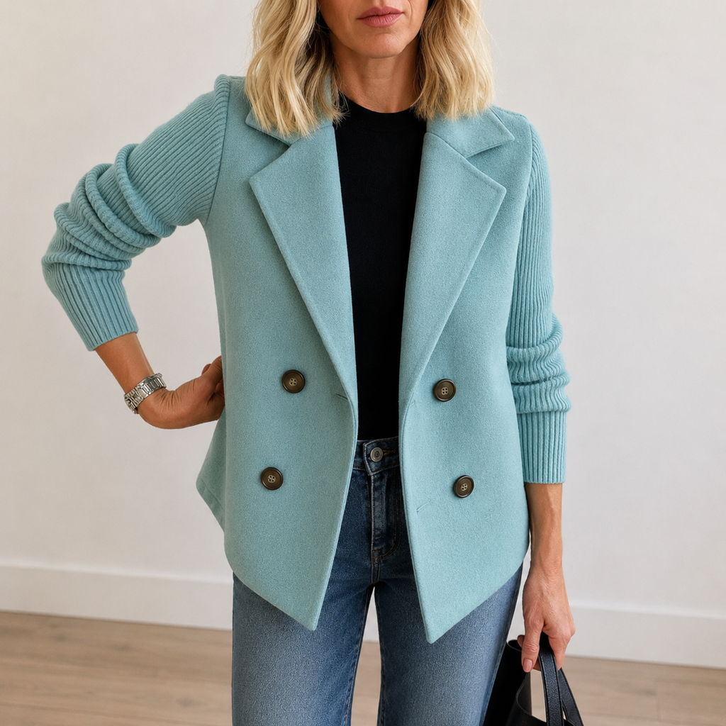 BEATRIZ | Blazer con mangas de punto