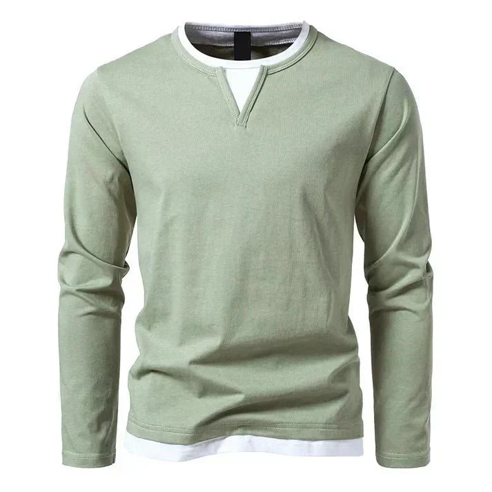 Rubén — Camiseta Manga Larga Algodón Premium | Hombre