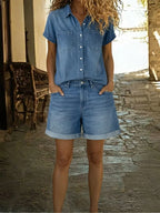 Stefania | Comodo Set di Denim Corto