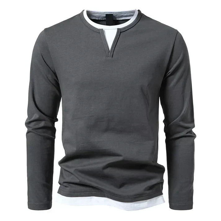 Rubén — Camiseta Manga Larga Algodón Premium | Hombre