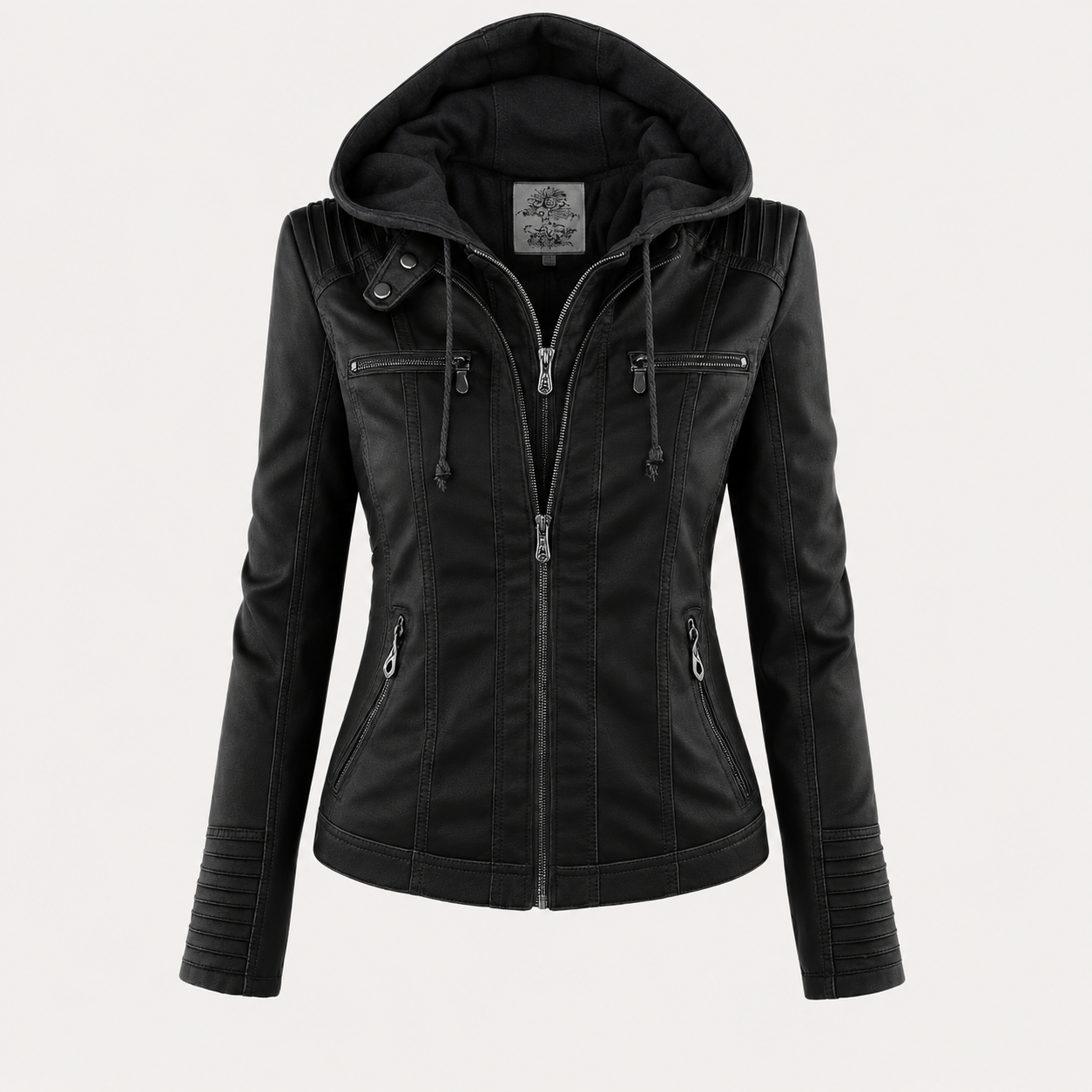 IRENE | Chaqueta de piel con capucha