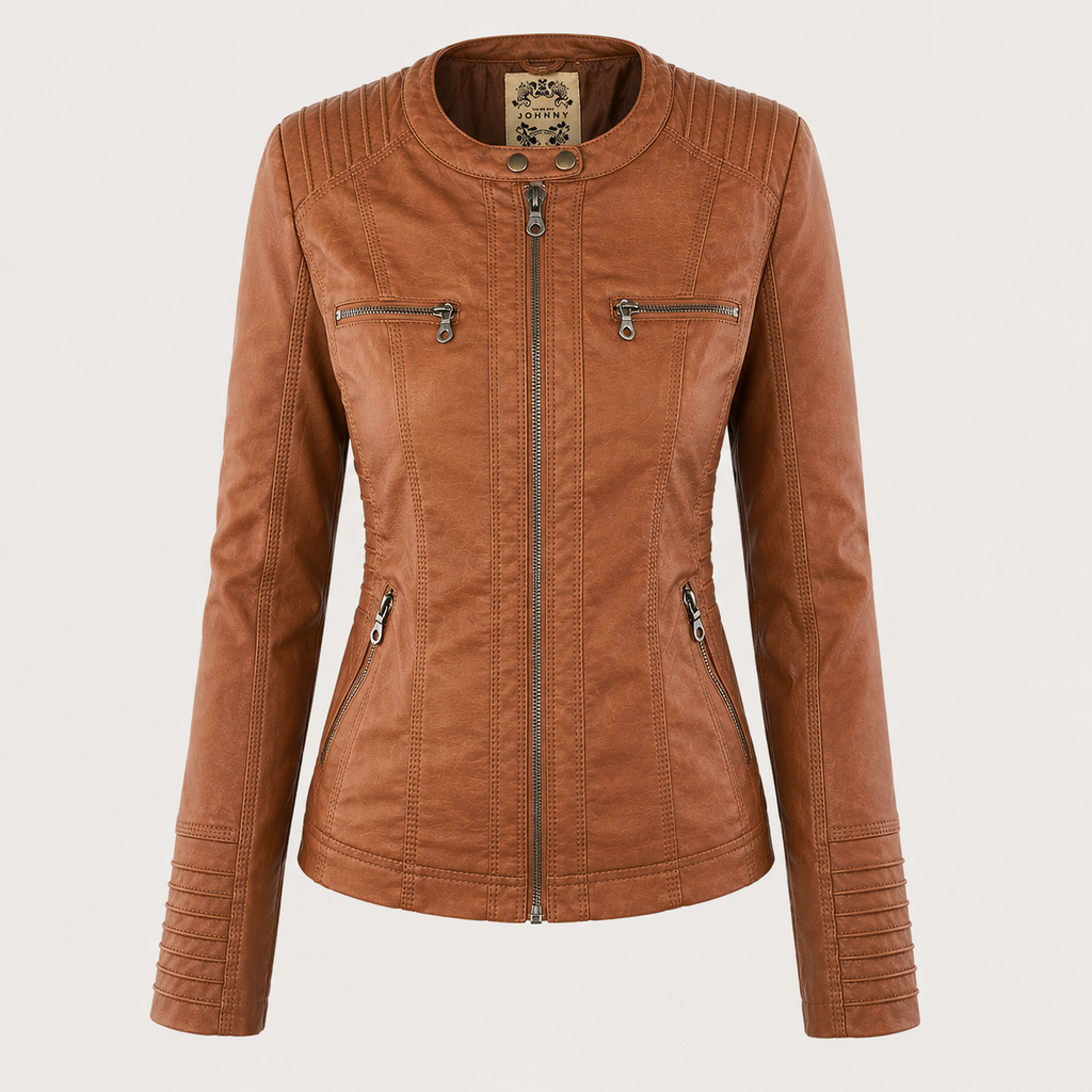 IRENE | Chaqueta de piel con capucha