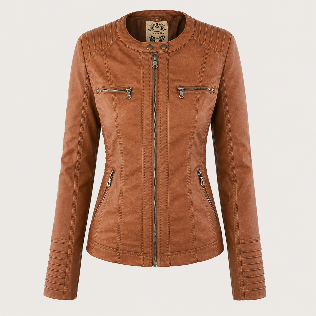 IRENE | Chaqueta de piel con capucha