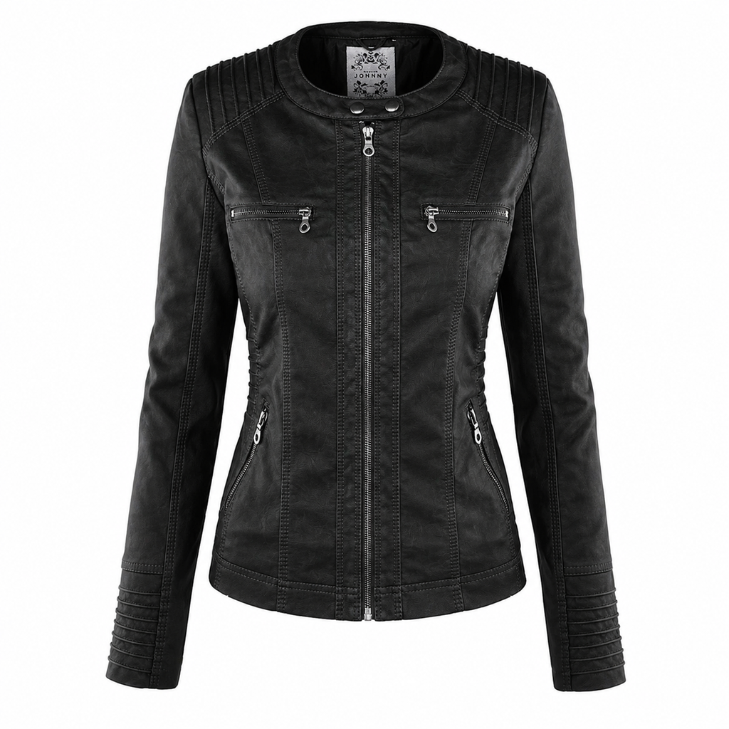 IRENE | Chaqueta de piel con capucha