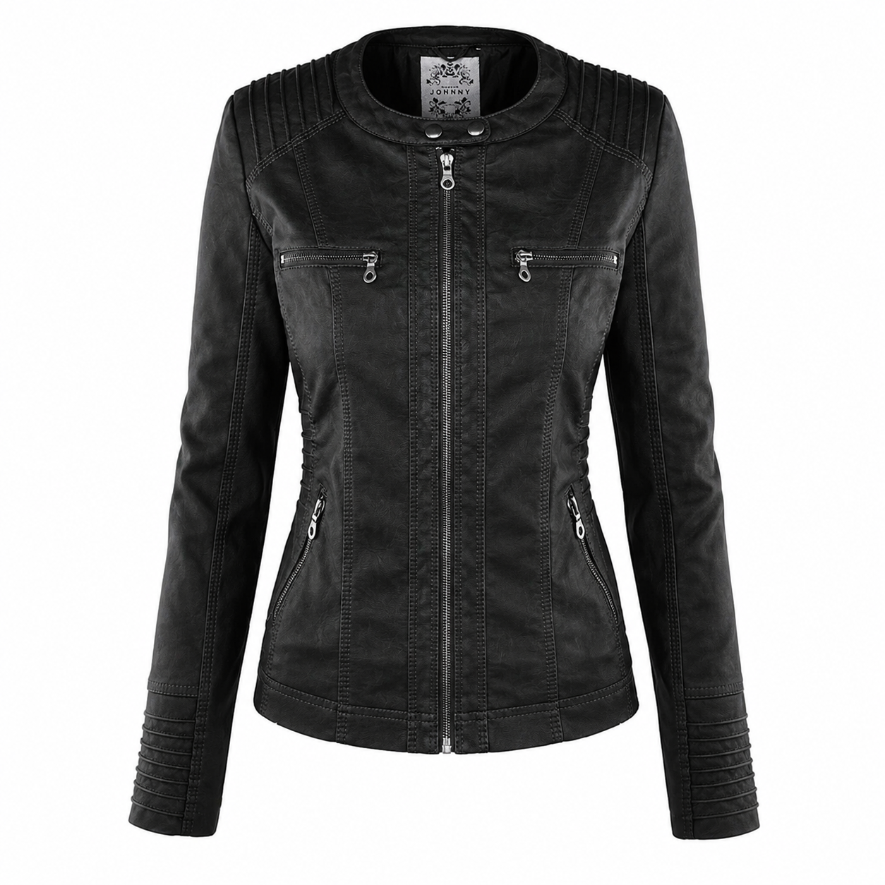 IRENE | Chaqueta de piel con capucha