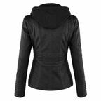 IRENE | Chaqueta de piel con capucha